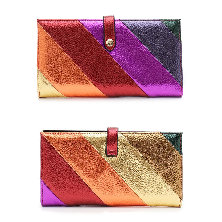 Aurora Gleam Striped Wallet