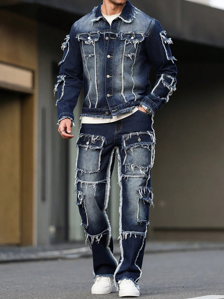 Vanguard Distressed Denim Set