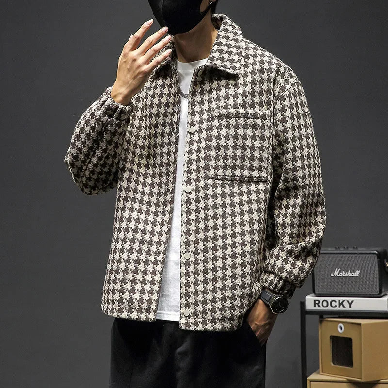 Houndstooth Tweed Jacket