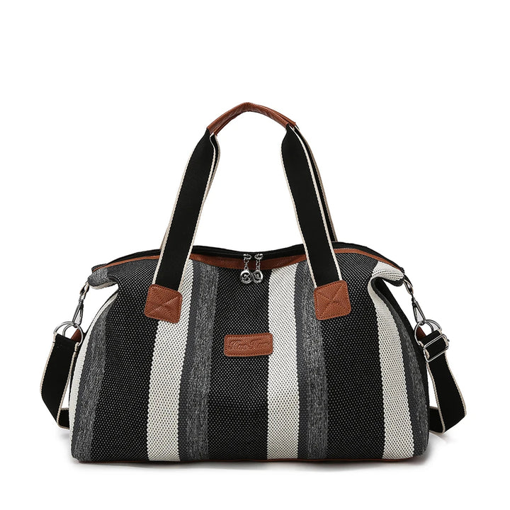 Avalon Stripe Canvas Duffel