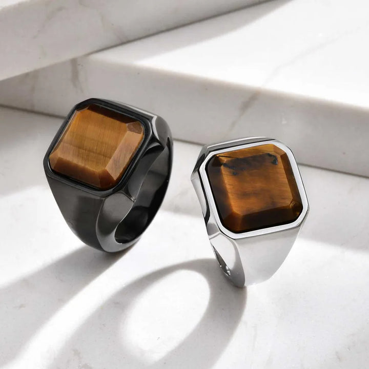 Eye Of The Tiger Signet Ring