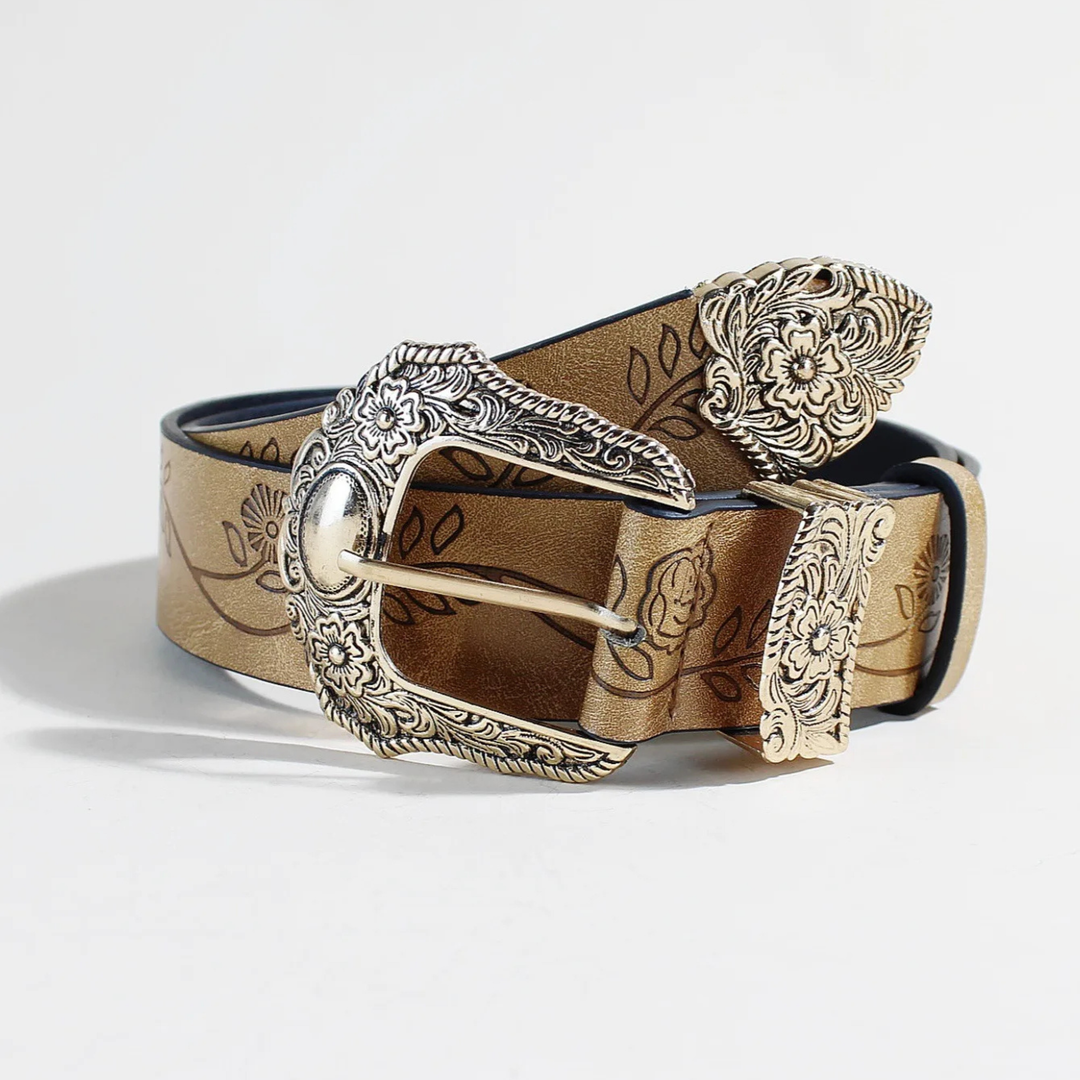 Saddle Rose Buckle Belt