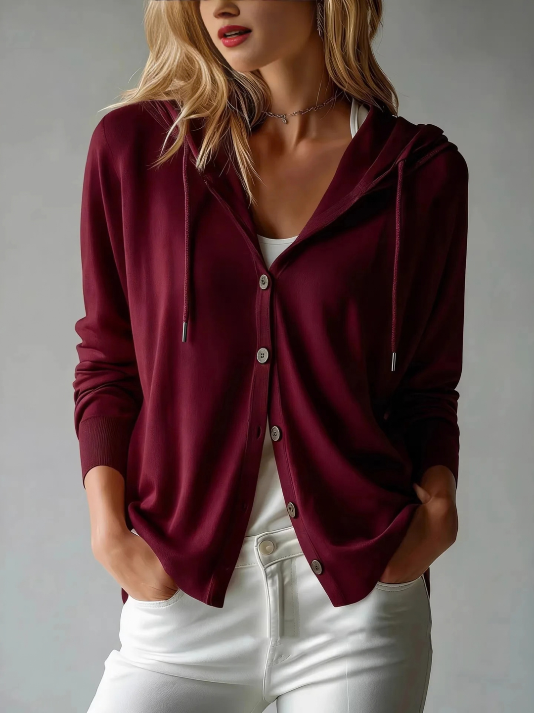 Weekend Button Hoodie