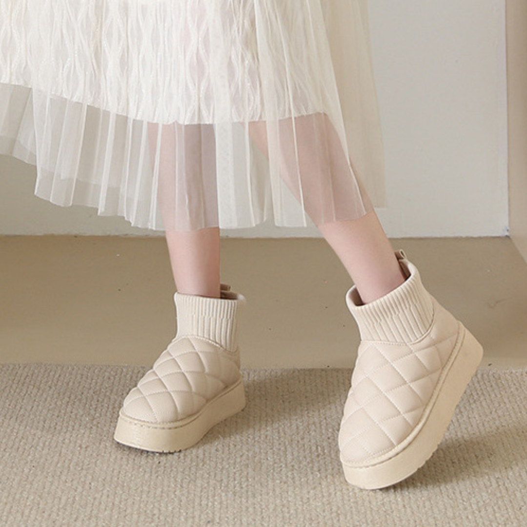 Quilted Platform Boot