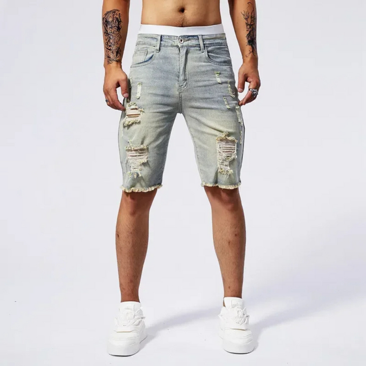 Riot Distressed Denim Short