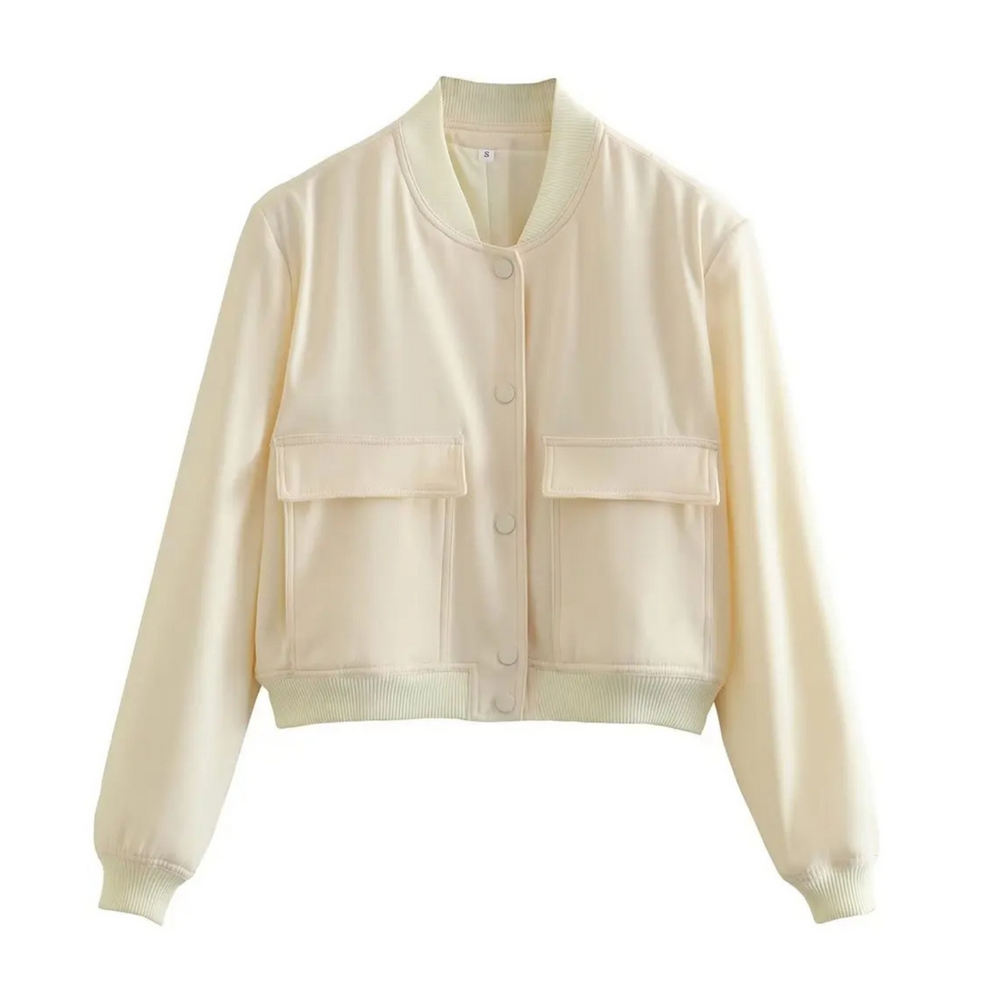 Amari Crop Bomber Jacket