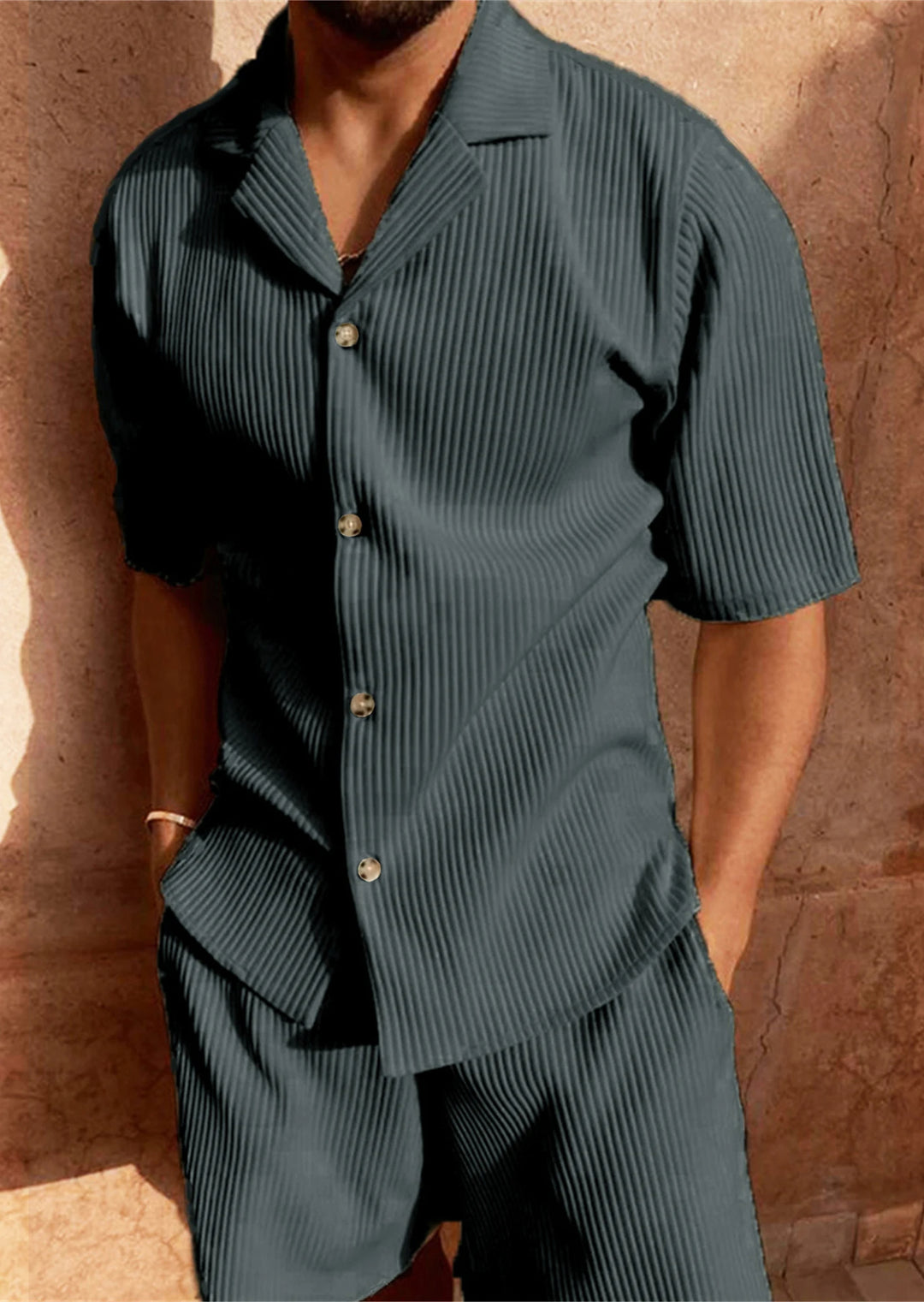 Bayshore Coastal Pleated Set