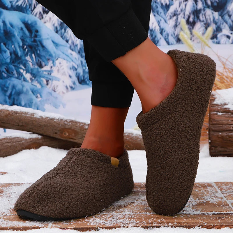 Alpine Teddy Fleece Slides