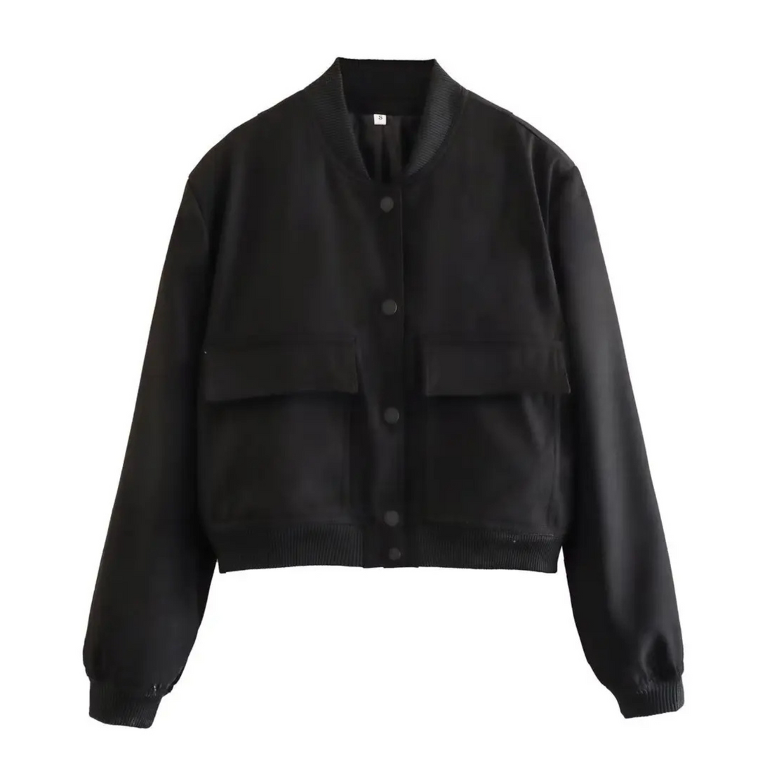 Amari Crop Bomber Jacket