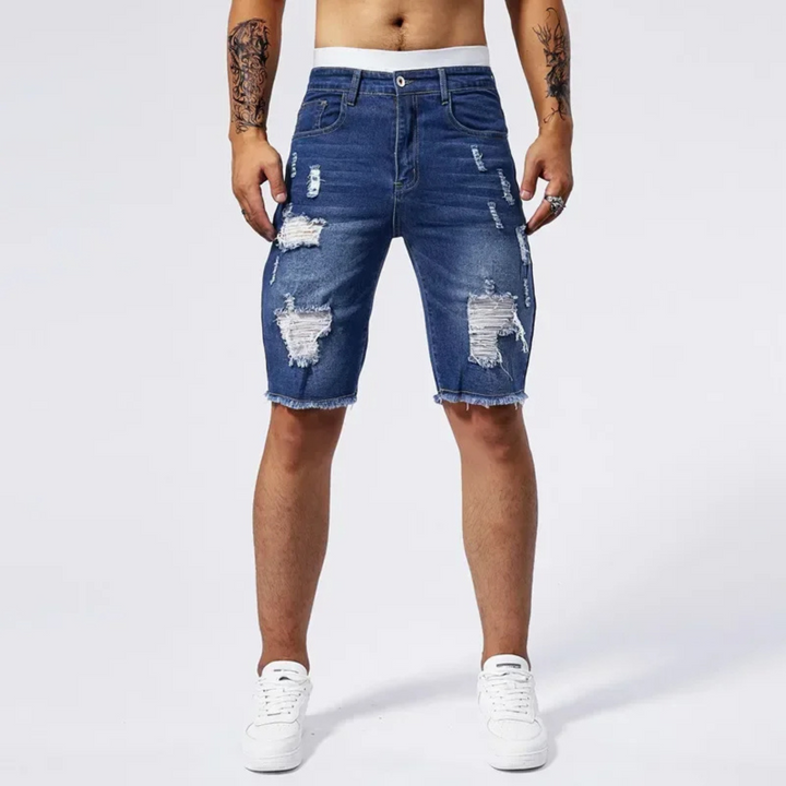 Riot Distressed Denim Short