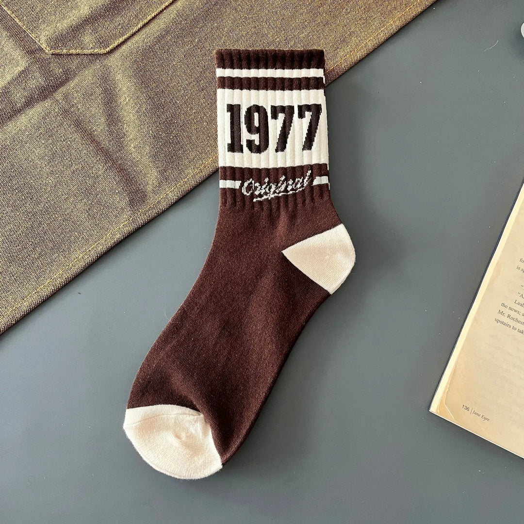 Vintage & Varsity Letter Sock Set