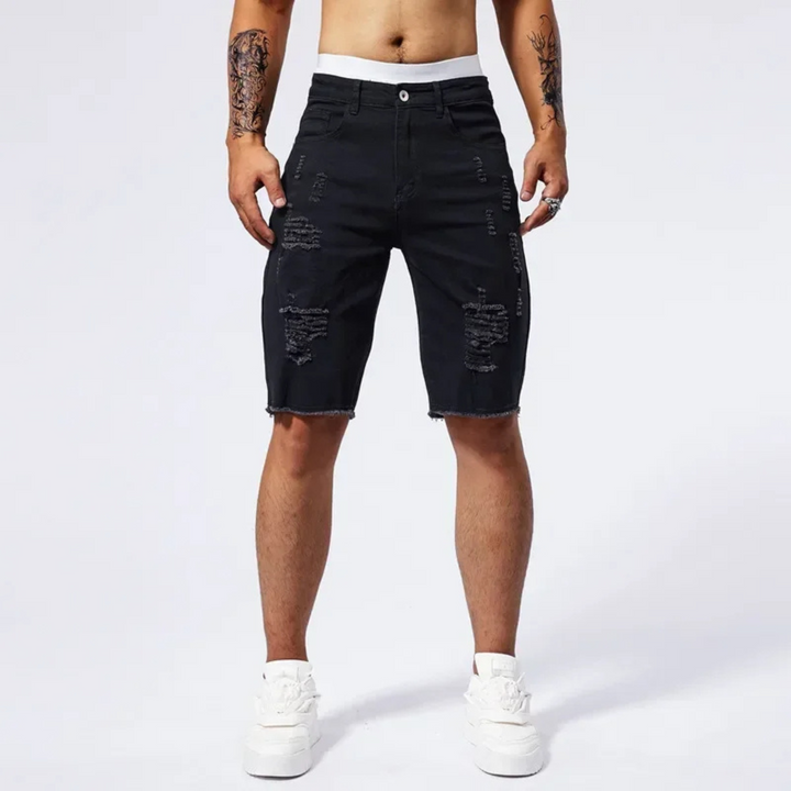 Riot Distressed Denim Short