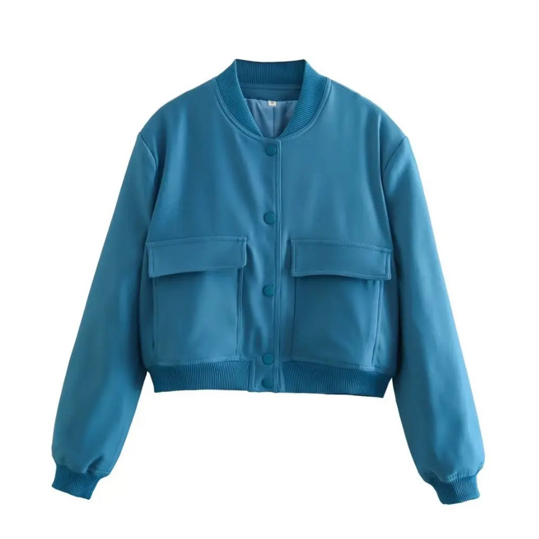 Amari Crop Bomber Jacket