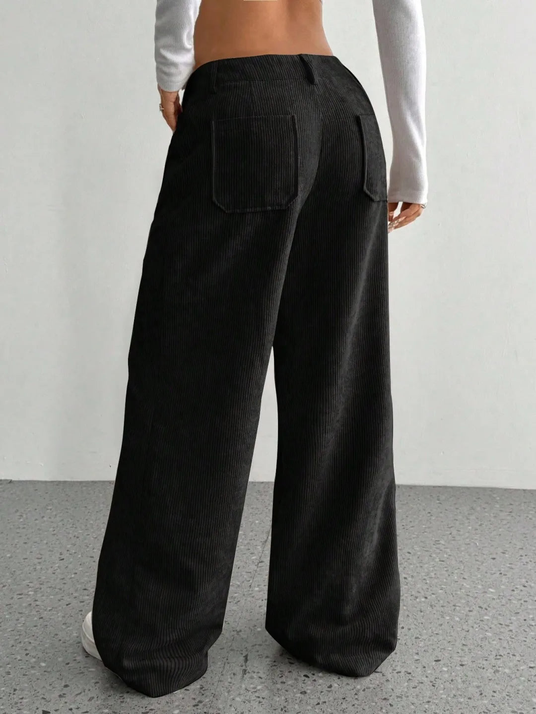 Maison Corduroy Wide-Leg Pant