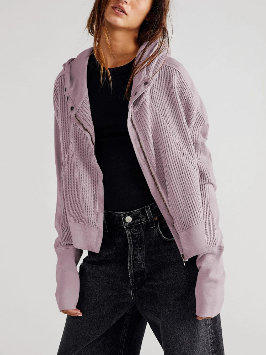 Marlow Waffle Knit Jacket