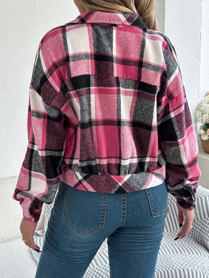 Aubrey Cropped Flannel Shacket
