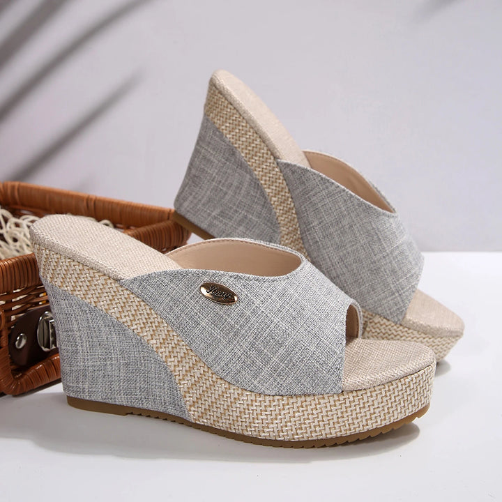 Isla Canvas Wedge Sandal