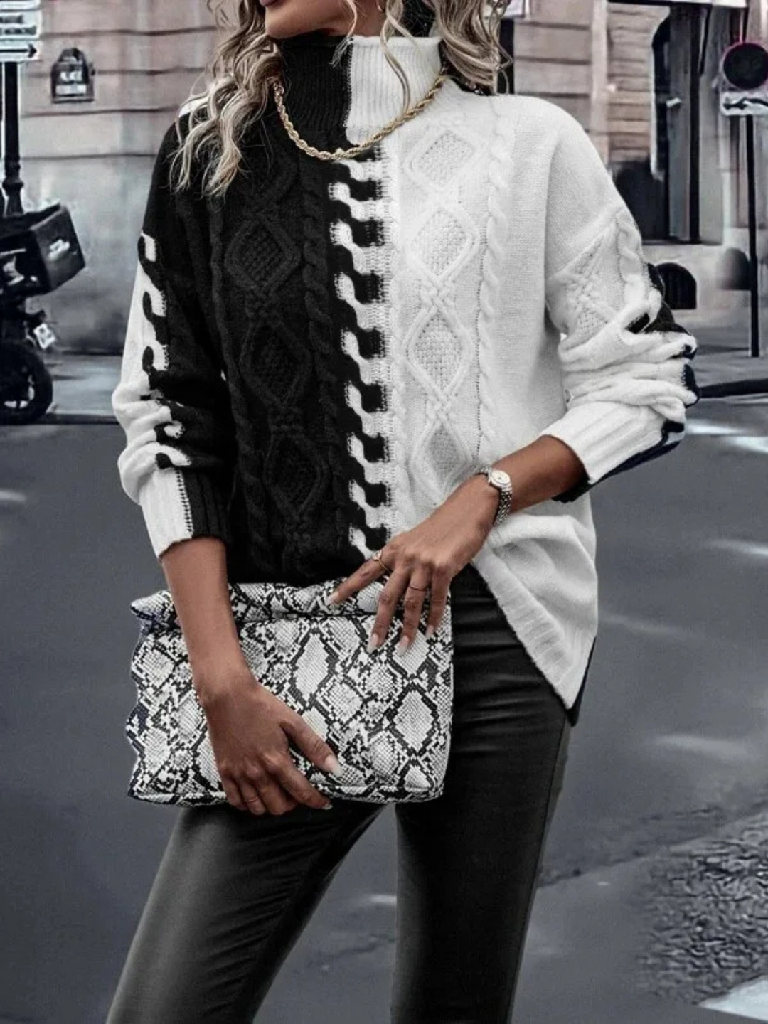 Contrast Theory Merino Wool Sweater