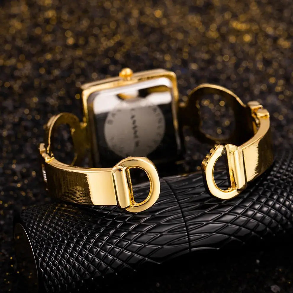 Hera Crystal Cuff Timepiece