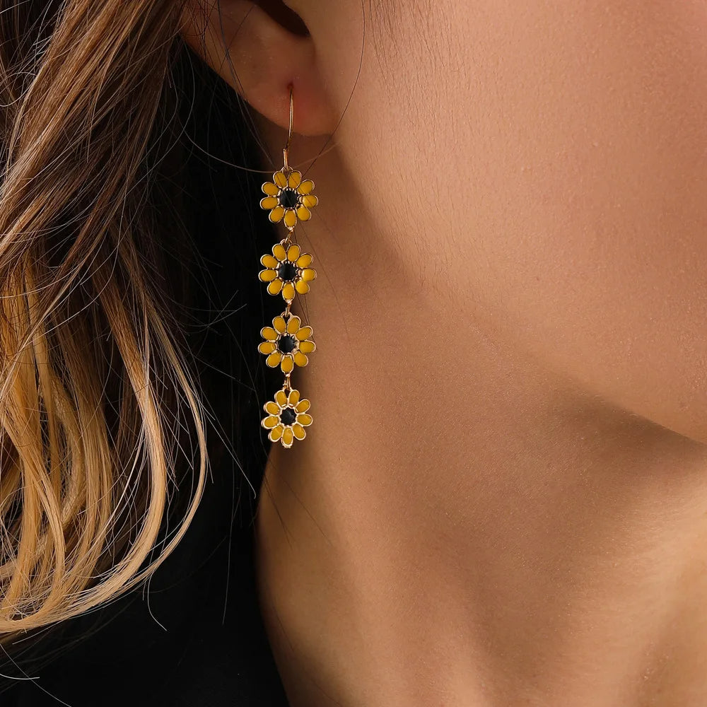 Daisy Chain Drop Earrings