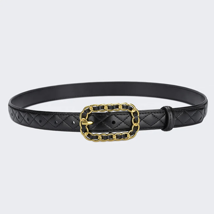 Sainte Quilted Leather Belt