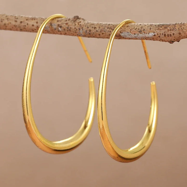 Vera Teardrop Hoop Earrings