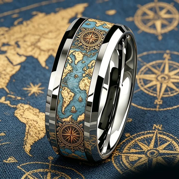 Voyager World Map Ring