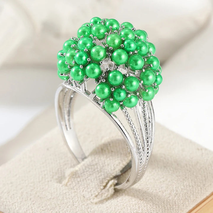 Prism Bloom Cluster Ring