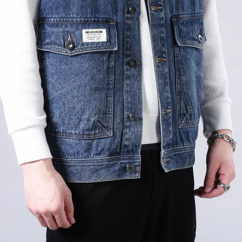 Sentry Washed Denim Vest