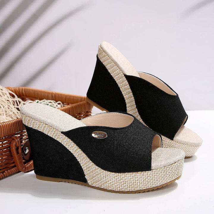 Isla Canvas Wedge Sandal