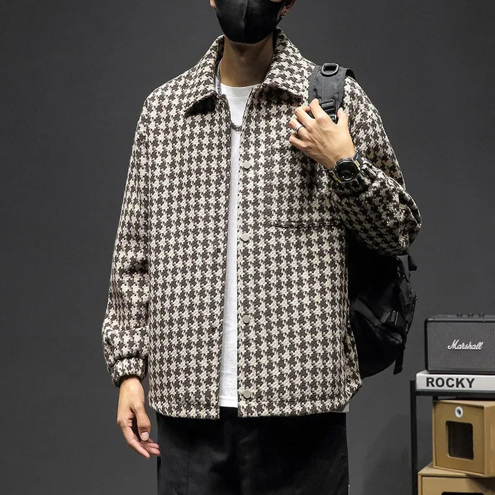 Houndstooth Tweed Jacket