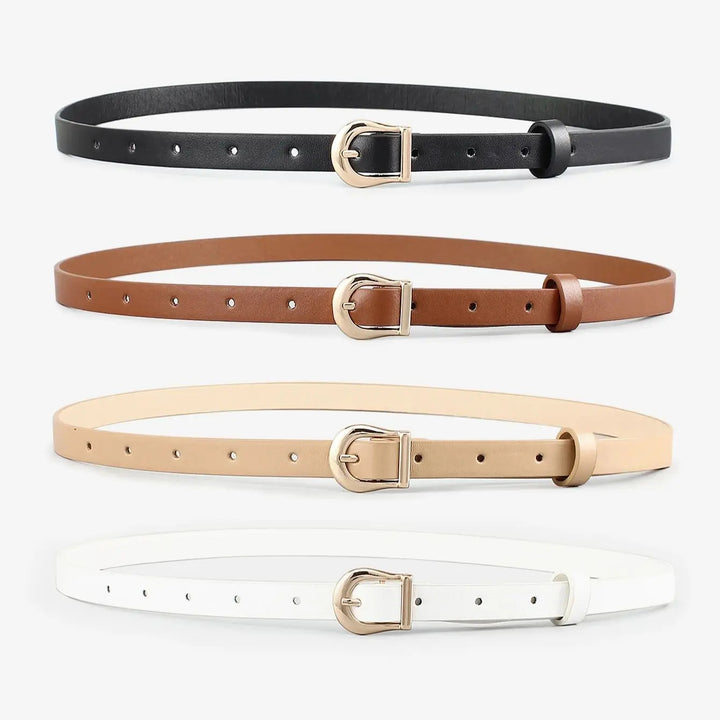 Vivara Slim Leather Belt Set