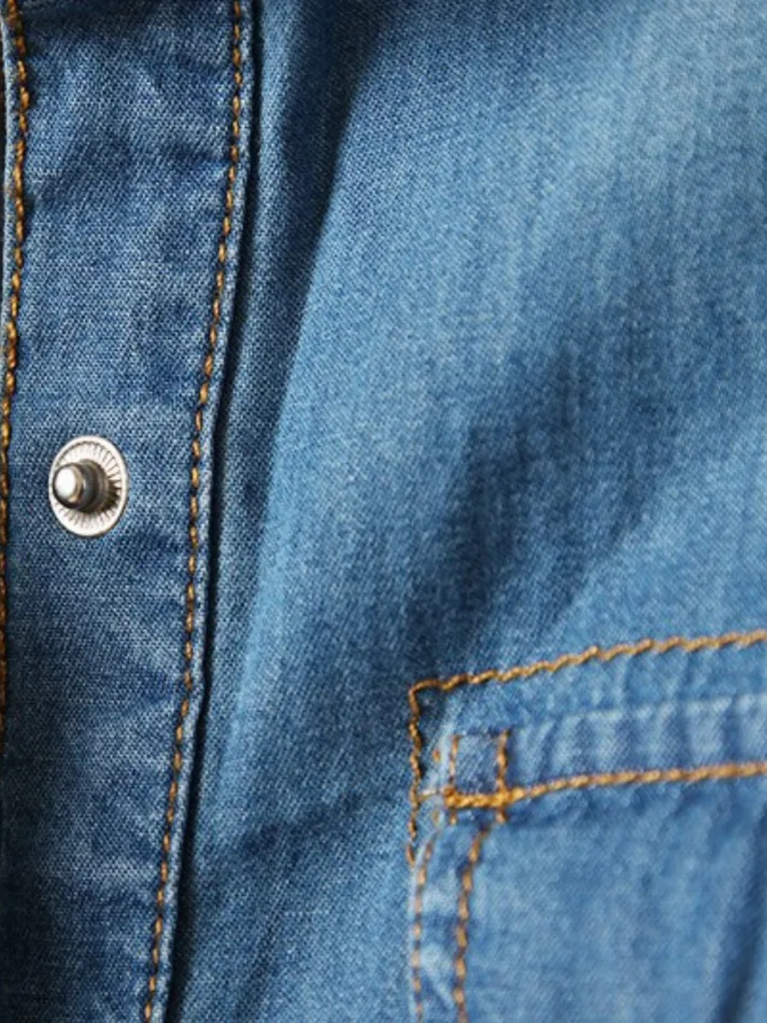 Runway Knot-Tie Denim Shirt