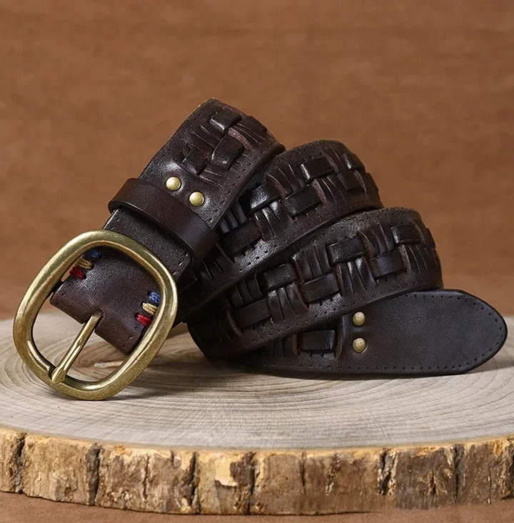 Nomad Leather-Woven Belt