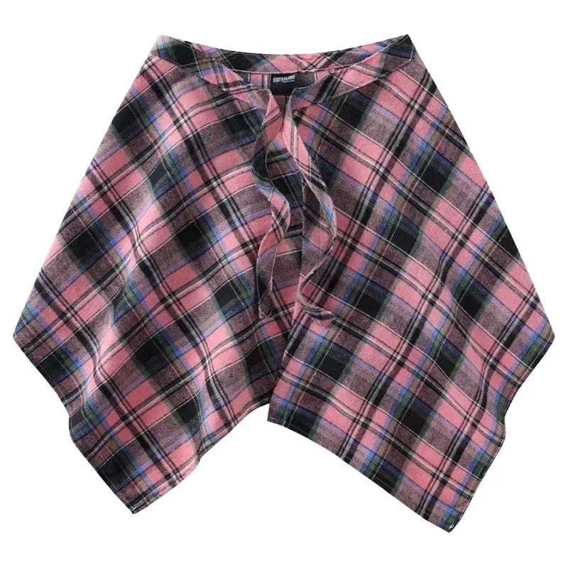 Downtown Flannel Wrap Skirt