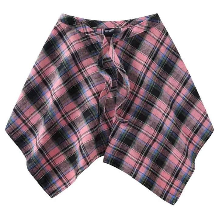 Downtown Flannel Wrap Skirt