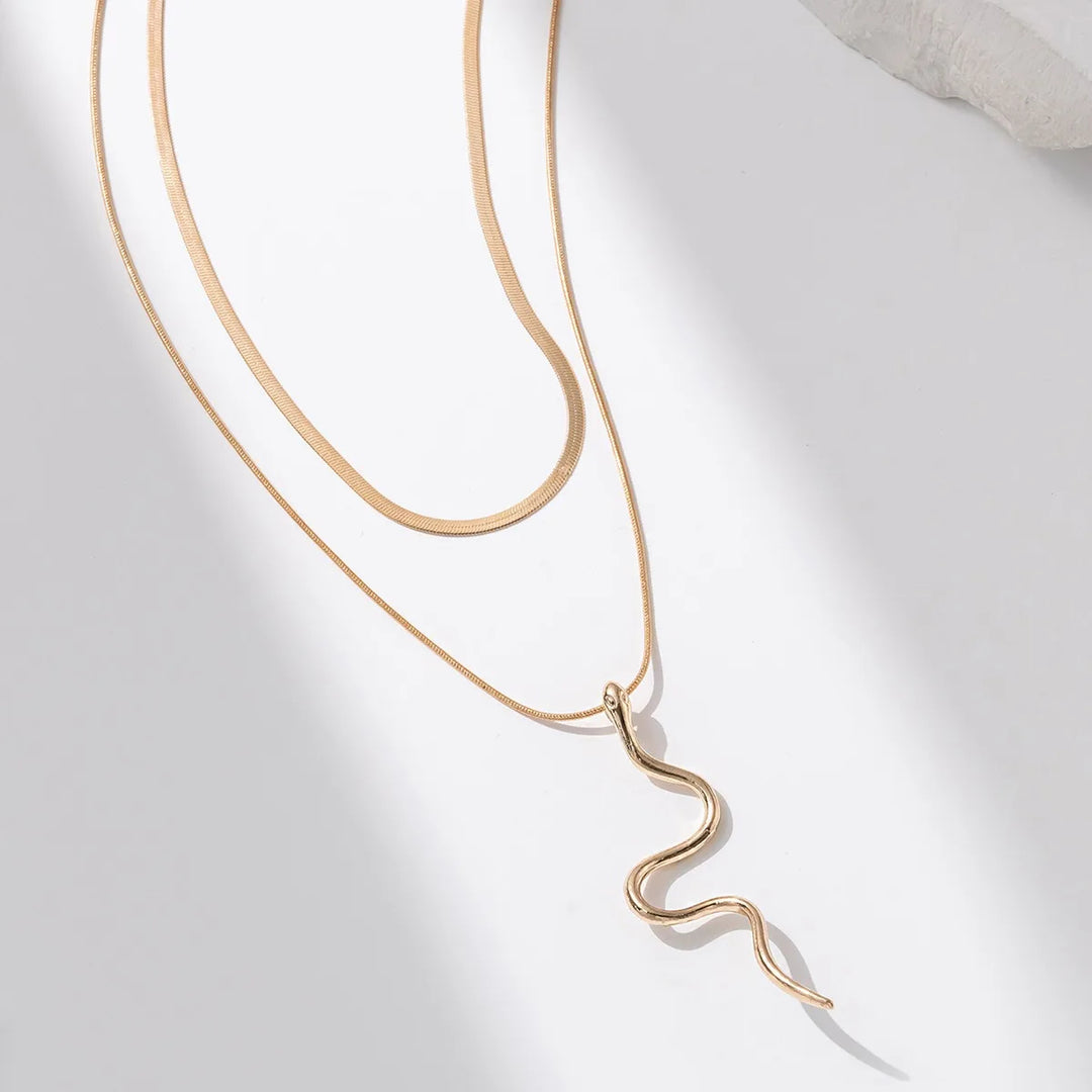 Serpentine Layered Necklace