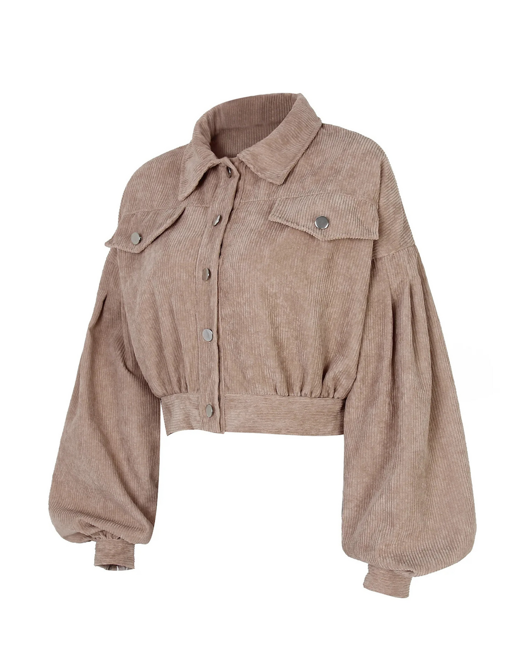 Velour Corduroy Cropped Jacket