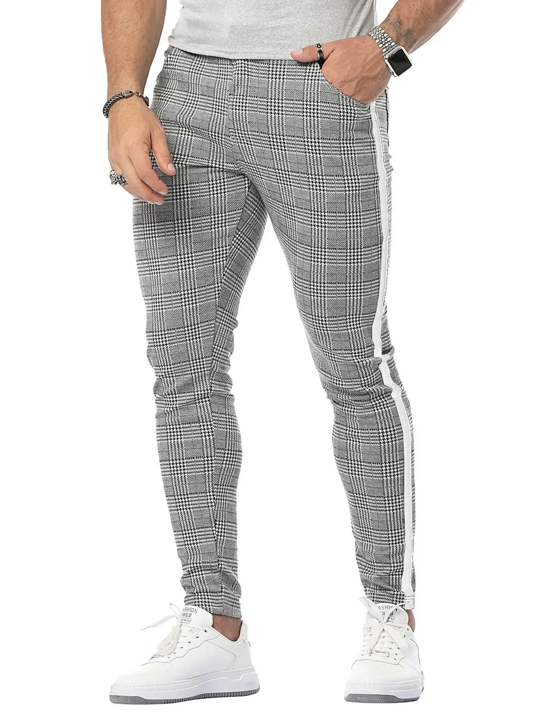 Zenith Plaid Hybrid Trouser