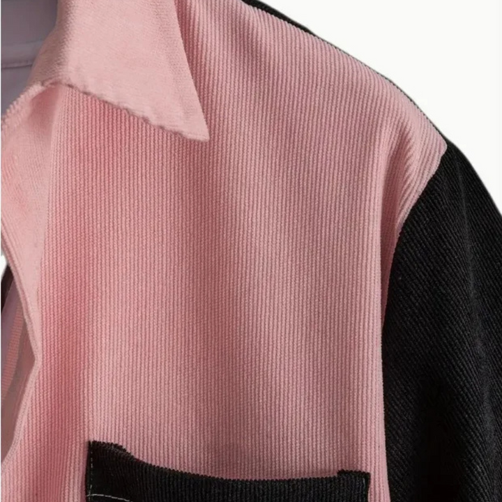 Helix Two-Tone Corduroy Button-Up