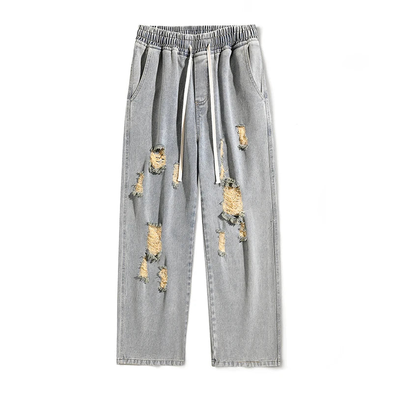 Riot Distressed Denim Jogger
