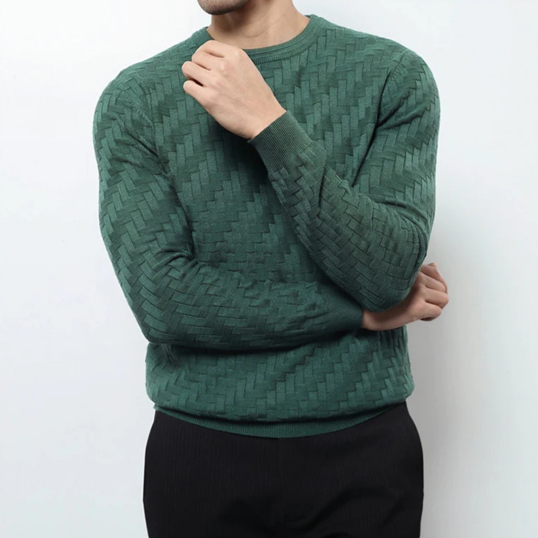 Montrel Woven Knit Pullover