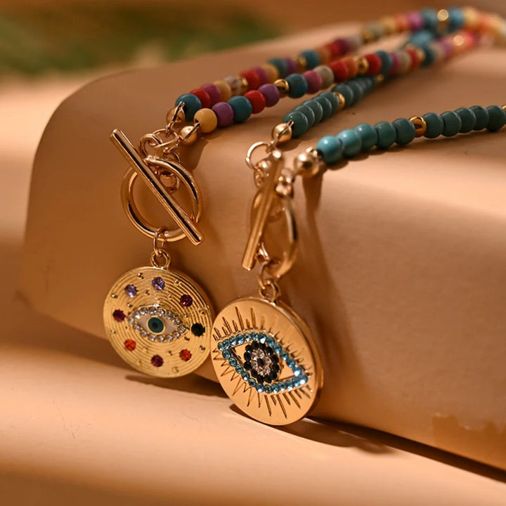 Mystic Evil Eye Charm Necklace