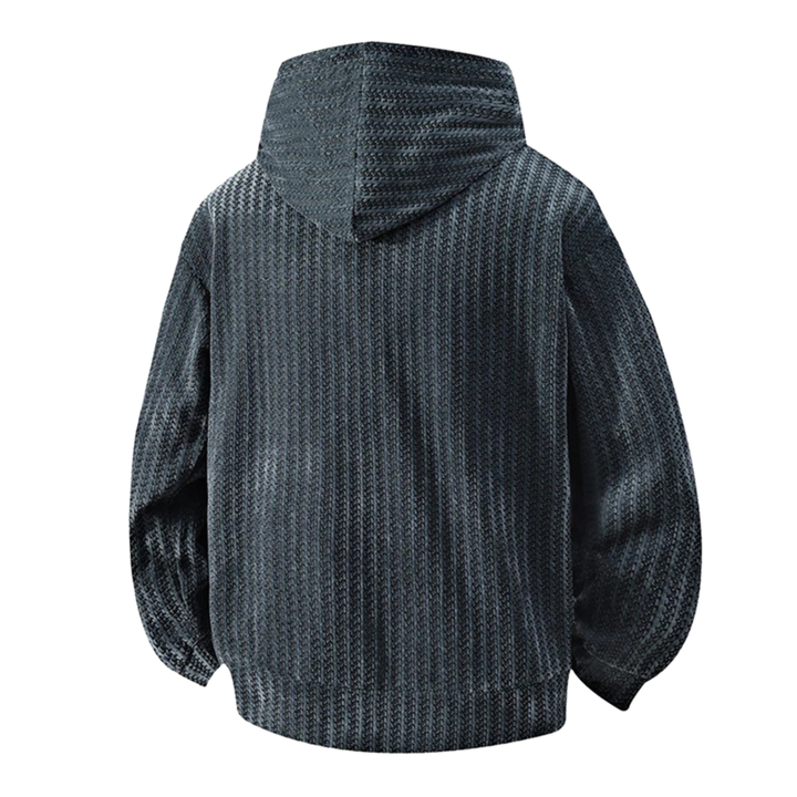 Carbon Ribbed Knit Hoodie