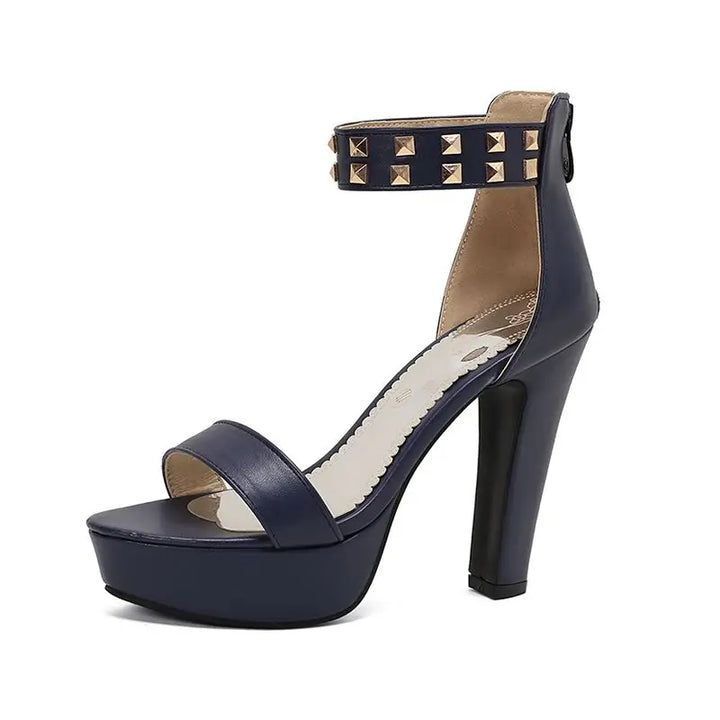 Vanity Studded Platform Heels