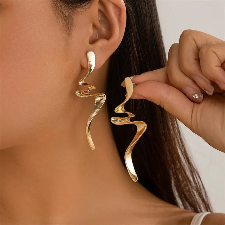 Mirage Spiral Drop Earring