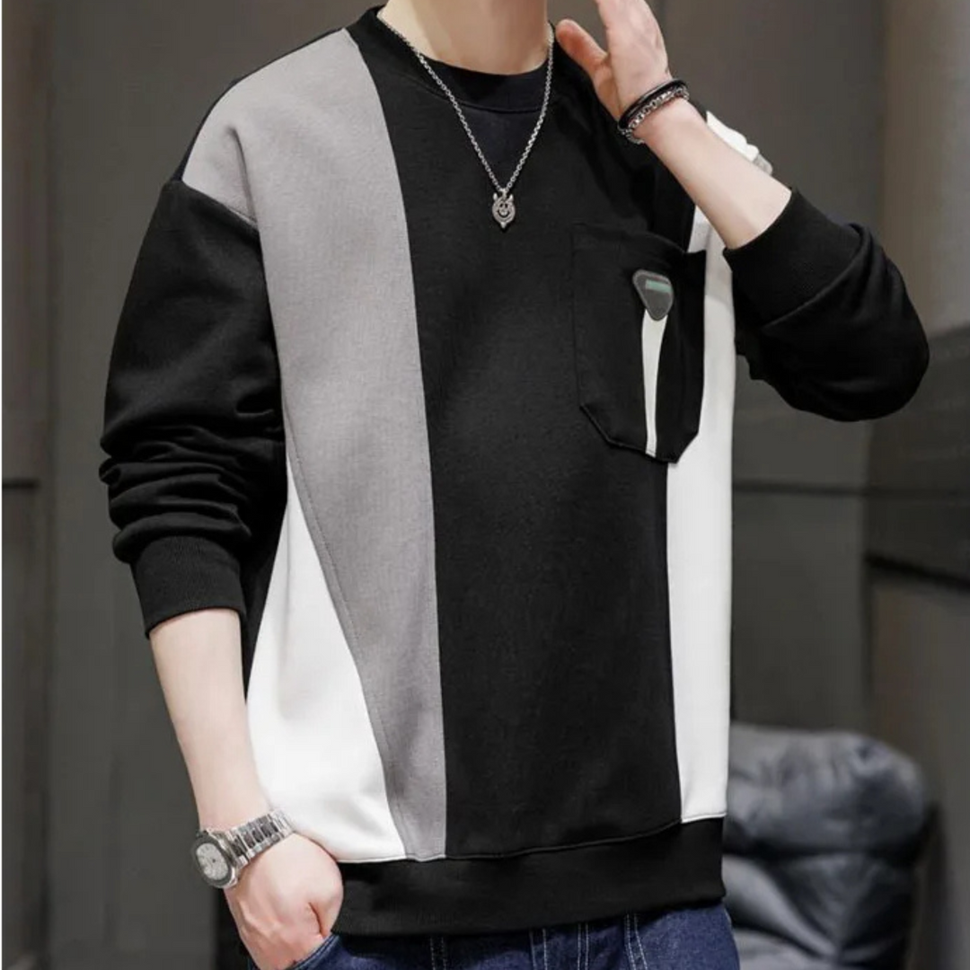 Stratos Contrast Crewneck