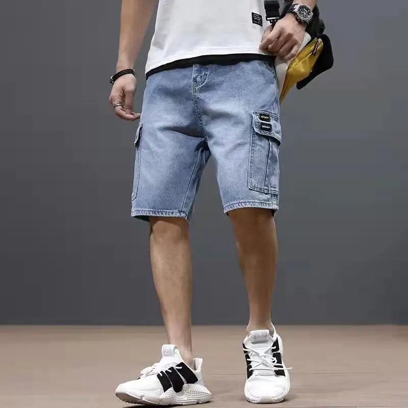 District Denim Cargo Short