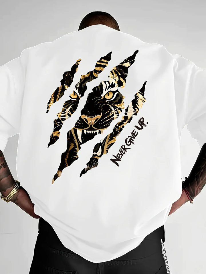 Never Give Up Oversized Tee