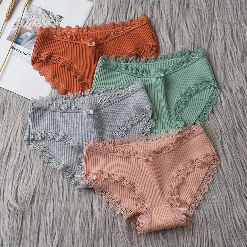 Essentia Lace Cotton Panty Set